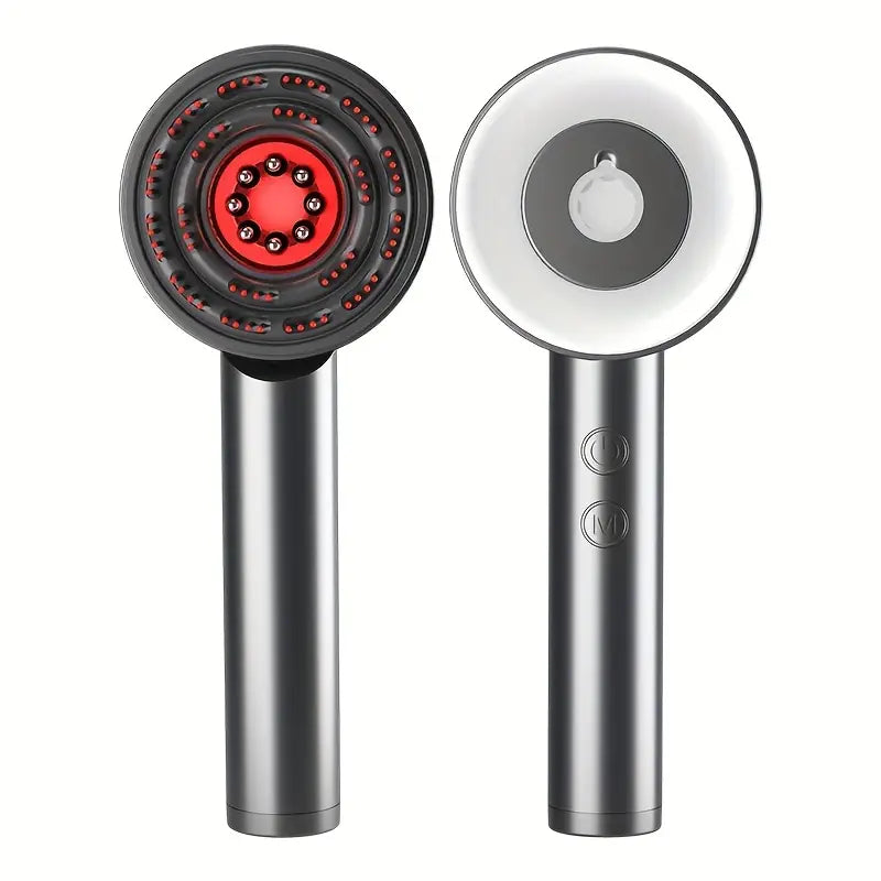 Brosse stimulante 3 en 1 avec thérapie à la lumière rouge