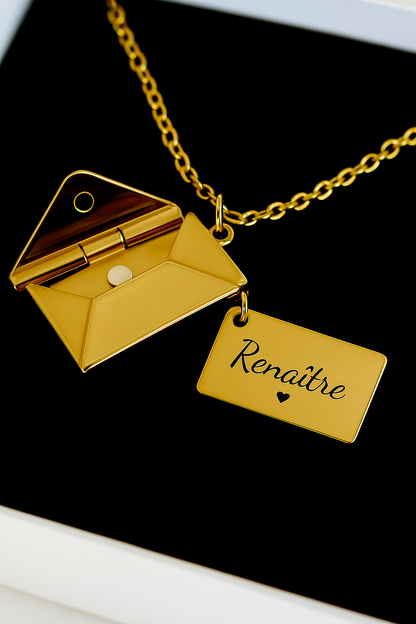 Lettre à Moi-Même – Collier Gravé